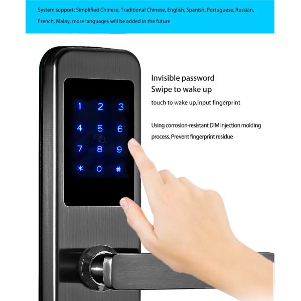 Hotel Passcode Smart Door Lock with Rfid Card Reader Key Access control