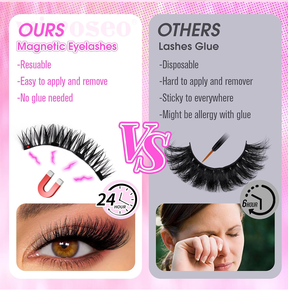 Custom Diy Lashes Kit Press Glued Diy Segment Cluster Lashes Kit Self Adhesive Press On Lashes