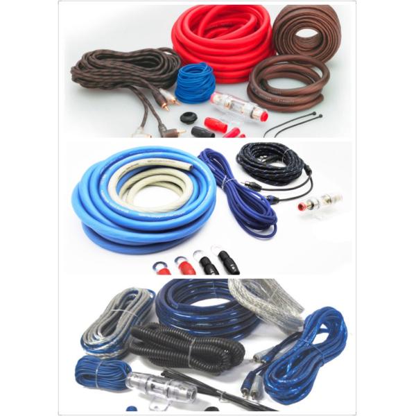 Customizable Cable Color CCA 4 Gauge Car Audio Cable Kit for Power Amplification Low Voltage