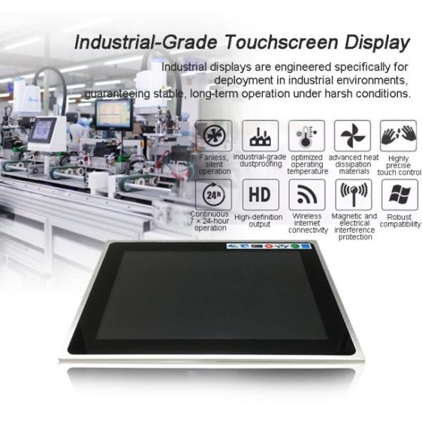 15.6 Inch Embedded Industrial Android Touchscreen Monitor 1920*1080 Capacitive Multi Touch LCD Waterproof Business Series with USB Input