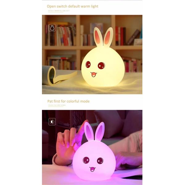 Flash Slide Silicone 3000K Rgb Led Night Light Adjustable LED Rechargeable Night Light
