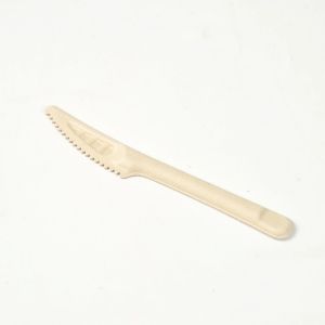 165mm White Compostable Sugarcane Bagasse Sugarcane Disposable Cutlery Fork