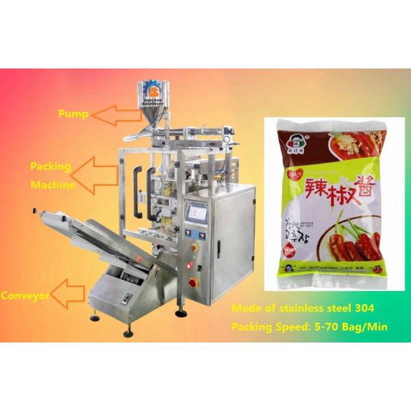 Stainless Steel Vertical Form Filling Sealing Machine For Packaging Liquid Products