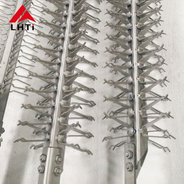 Titanium anodizing rack