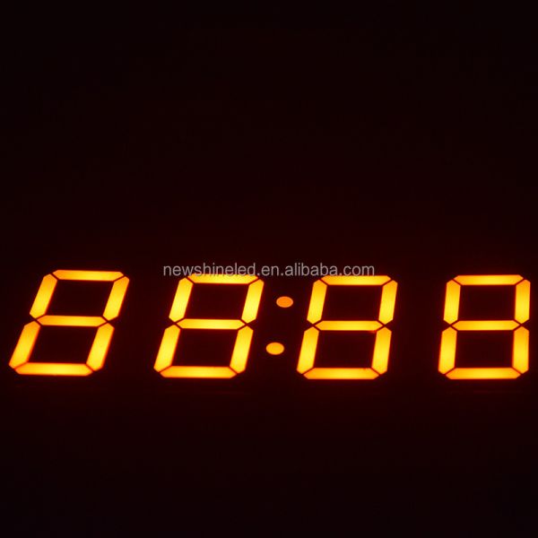 0.25 Inch 4 Digit LED 7 Segment Clock Display with 6.35mm Digital Height Suitable for Various Digital Clock Applications
