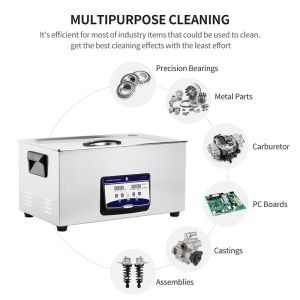 Skymen 500w 200ml Digital Ultrasonic Cleaner Heating and Degassing Function