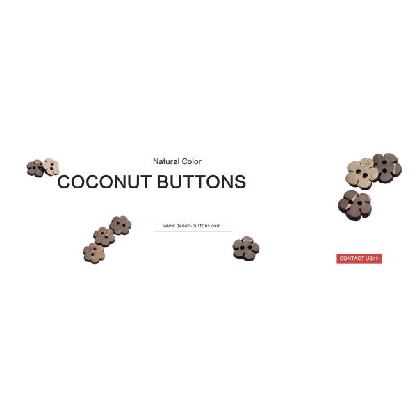 natural color coconut buttons