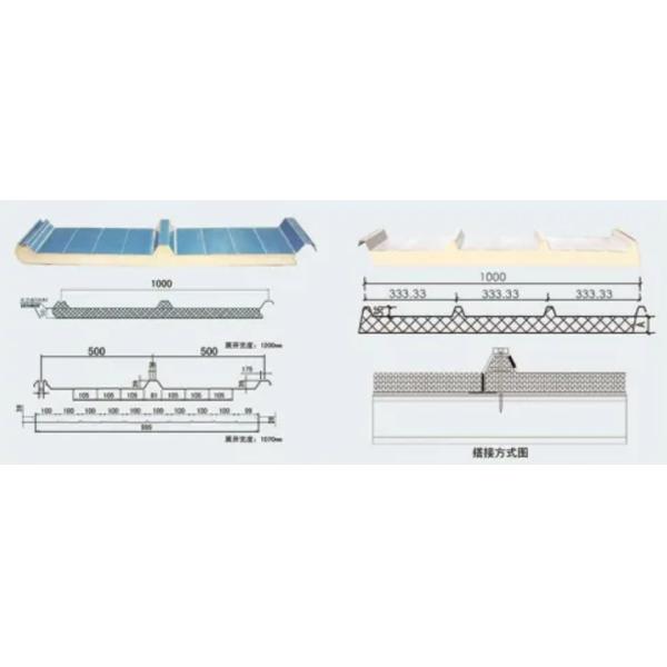 Prefabricated Building Metal Sandwich Panel Construction Material EPS Sandwich Panel