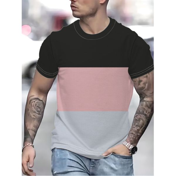 Men's Double Spell T-shirt Polyester Quick Dry Comfortable Custom Sublimation Logo Gym Sports T-shirt for Men