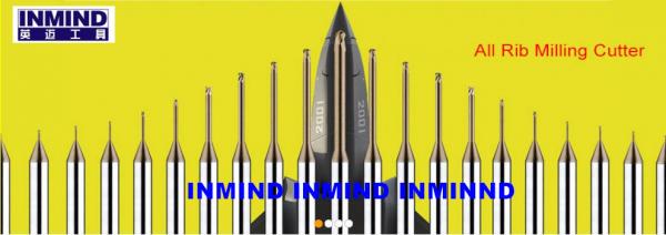 TIALN SiN AlTiN Coated Solid Carbide End Mill Cutter For Milling Machine Tools