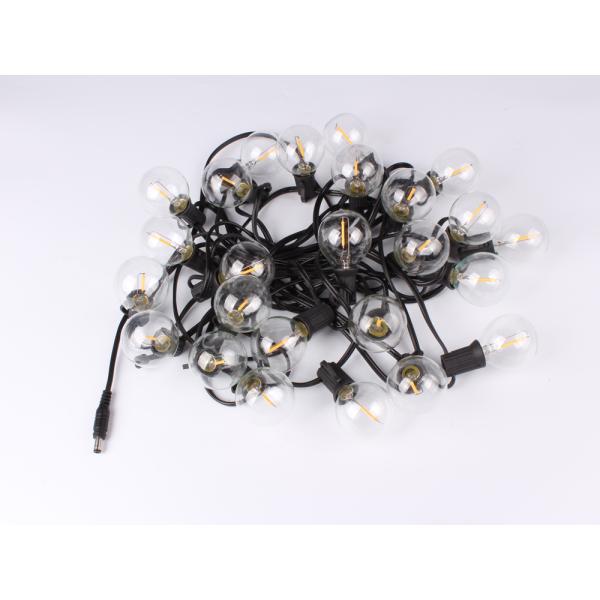 G40 LED Clear Globe Bulbs Solar Led String Fairy Light Outdoor Solar Globe Fairy Light Wedding Garland Lamp