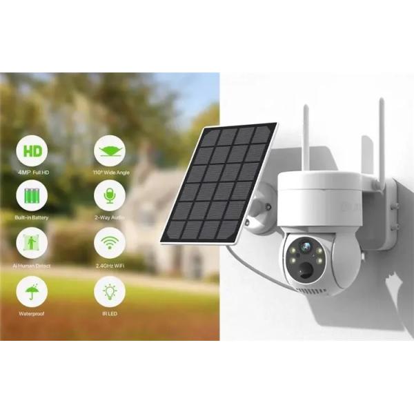 Battery Power Solar 4G Security Camera Wireless WiFi Network