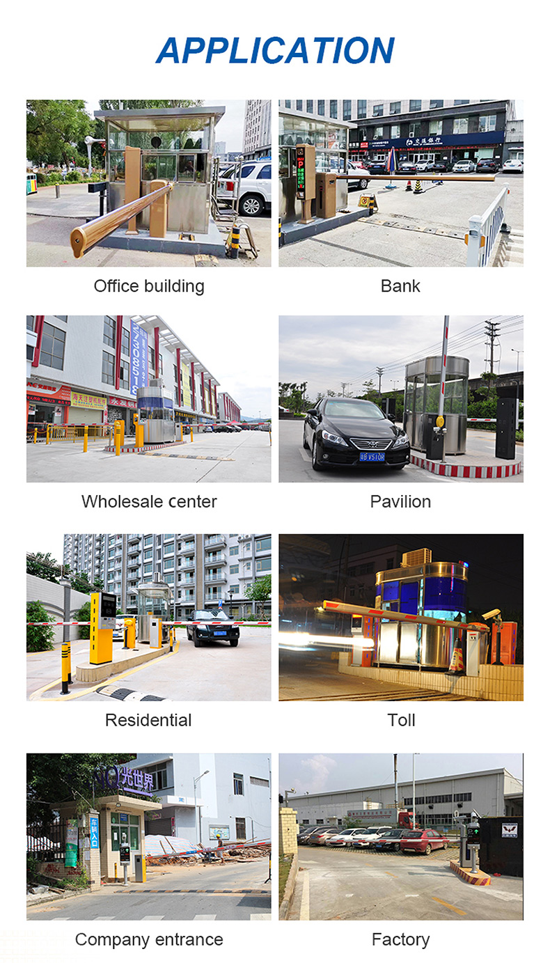 OEM Custom Automatic Boom Barrier Gate with Loop Detector for Industrial Commercial Parking Access Control Solution
