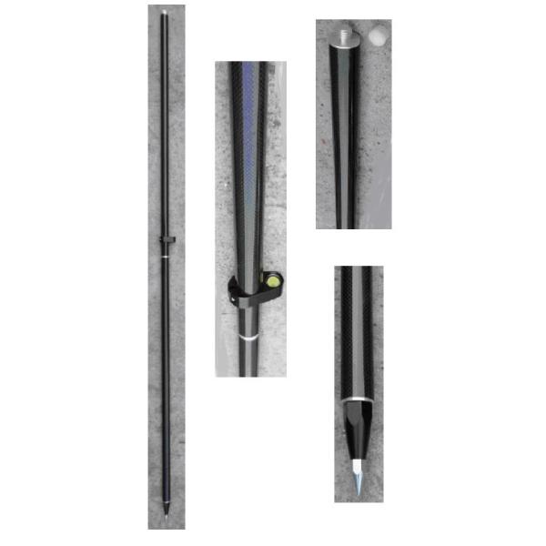 CPP 2-2S/3-3S 2m/2-sec. 3m/3-sec. Screw-connected Carbon Pole for Gnss surveying