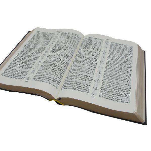 Custom Large Print Round & square Back English Multi-language Version KJV king James Christian Holy Bible Printing-28-30gsm bible paper