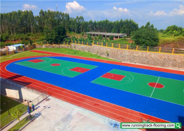 SSGsportsurface All Weather Resistant Running Track Mixed Basketball Court