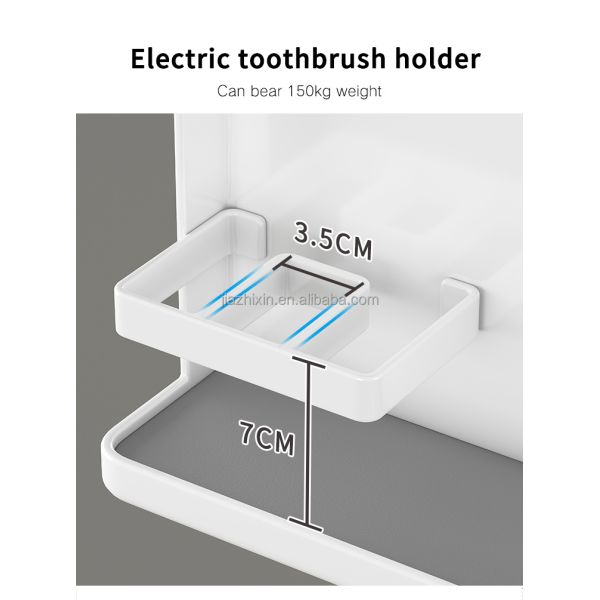 Household Personalized Stainless Multifunction Mesa Toothpaste Dispenser Electric Toothbrush Holder Bathroom Toiletries Organize