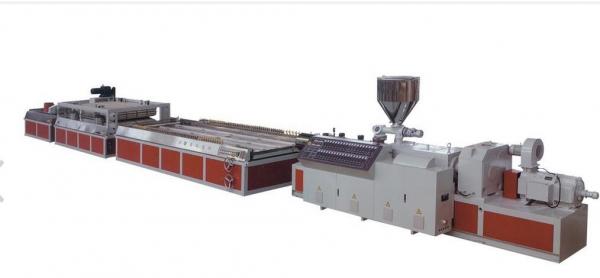 Three Layer Construction Template WPC Extrusion Machine / Production Line Double Screw