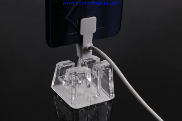 COMER new design acrylic display tablet stand and display case with alarm controller system