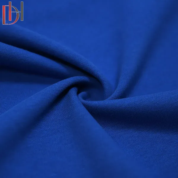 Customized Medium Weight Knitting Polyester Shirt Uniform Twill Cotton Textile Sweatshirt Fabric