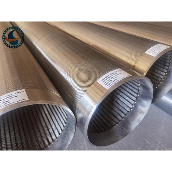 6" Stainless Steel 100 Bar Johnson Wire Screen Continuous Slot For Water