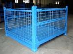 Multi Color Wire Mesh Pallet Cage , Welded Wire Cage With Zine Plated Surface