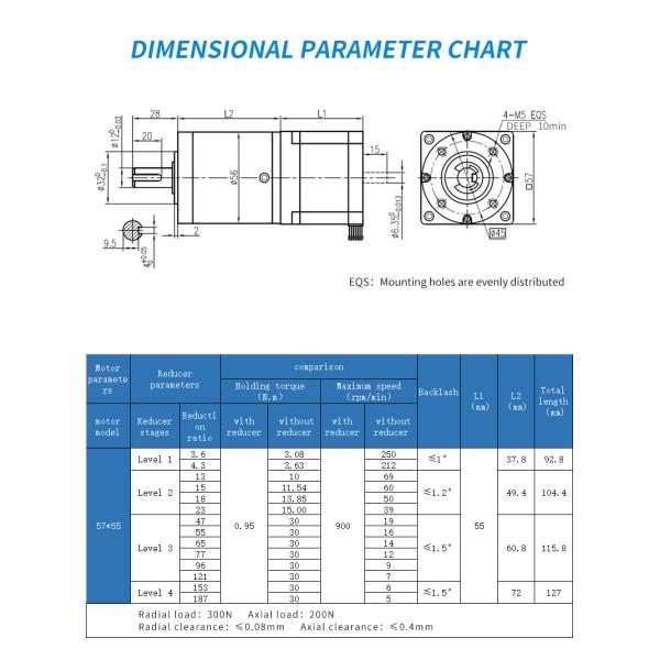 2 Phase 2A Current Hybrid High Precision Nema 23 Stepper Motor With Brake for CNC Model