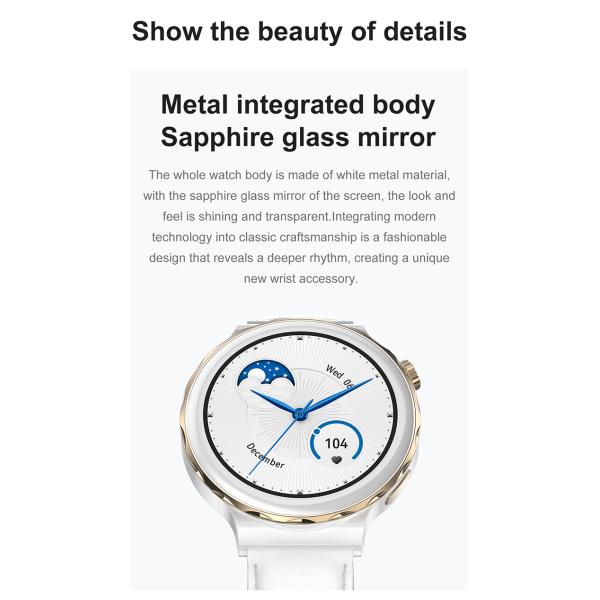 Health Monitoring IP68 Men's Waterproof Smart Watch Voice Assistant IPS Display Screen