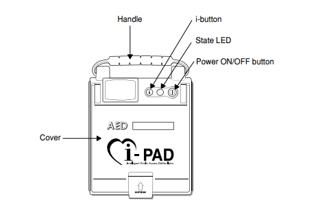 CU Medical AED Defibrillator I-PAD NF1200 For Repair Made In Korea