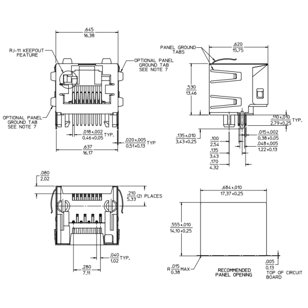 44620-0002 Datasheet- Mechanical