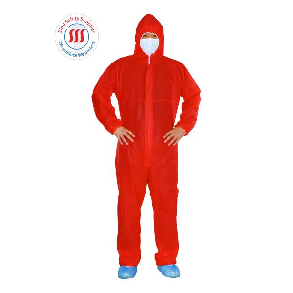 Hygiene PP Non Woven Coverall Dust Proof Anti Static Polypropylene Suits