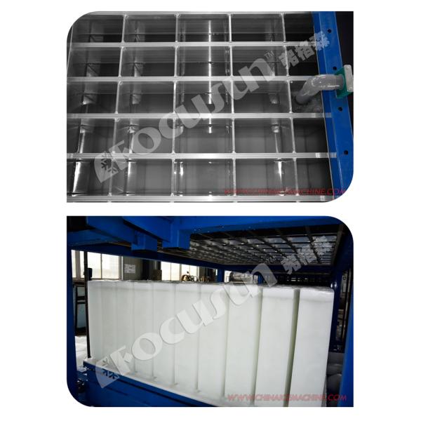 15 Tons Per Day Industrial Block Ice Maker Machine with Water Cooling Condenser System