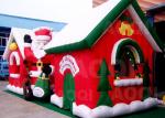 Customized Merry Christmas Inflatable Santa Claus Bouncy Castle For Xmas