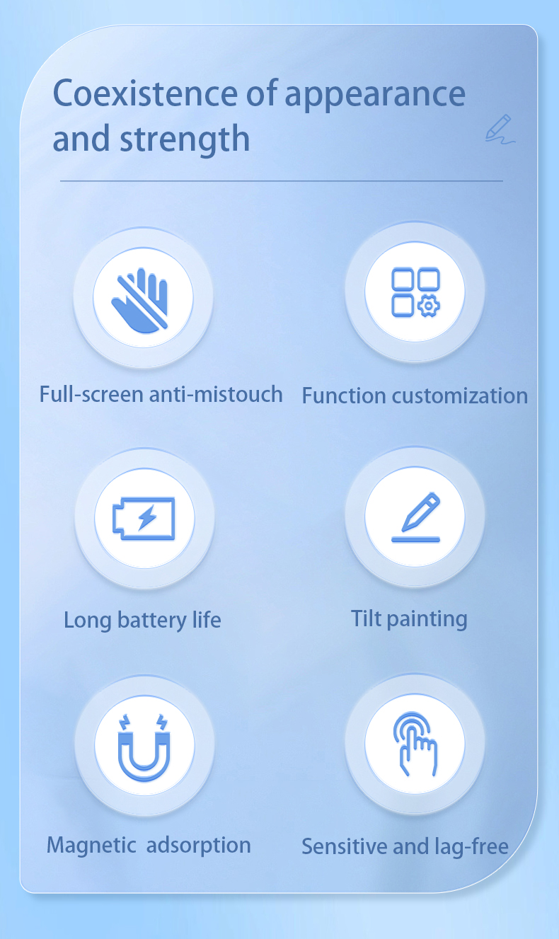 Custom features support Bluetooth connection 30min full charging Capacitive stylus Pencil for iPad 2018 and later