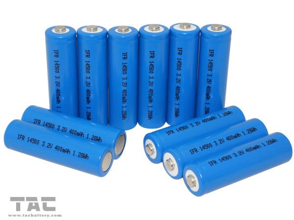 3.2V LiFePO4 Battery 14500 500mAh Power Type for Grid Stabilization Energy Storage Systems