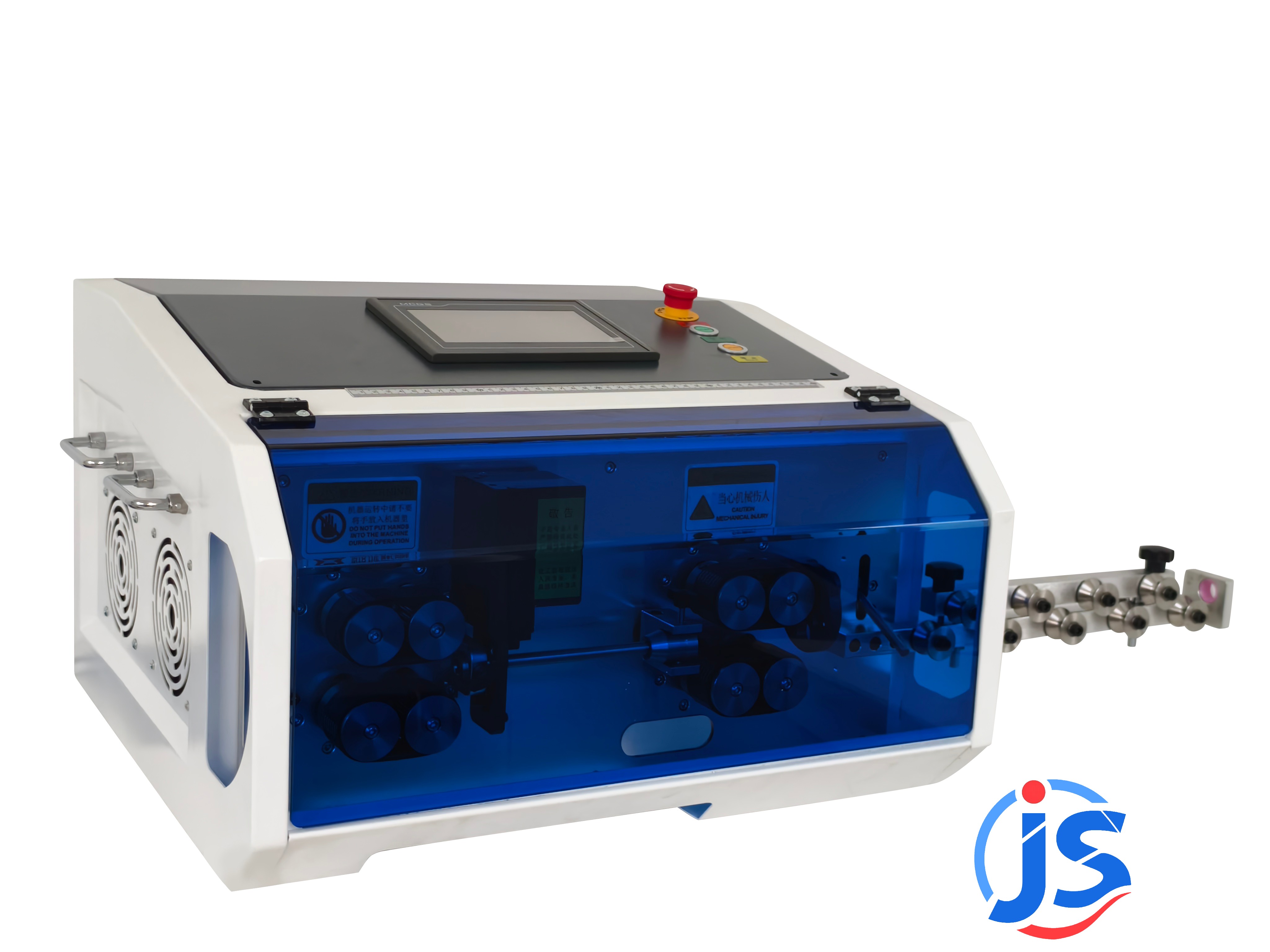 Fully Automatic Small Cable Strip and Cut Machine 1.5mm²-35mm² Wire Size 7 Inch PLC Touch Screen Control