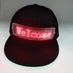 LED message cap which can changed message by phone LED buletooth hat can