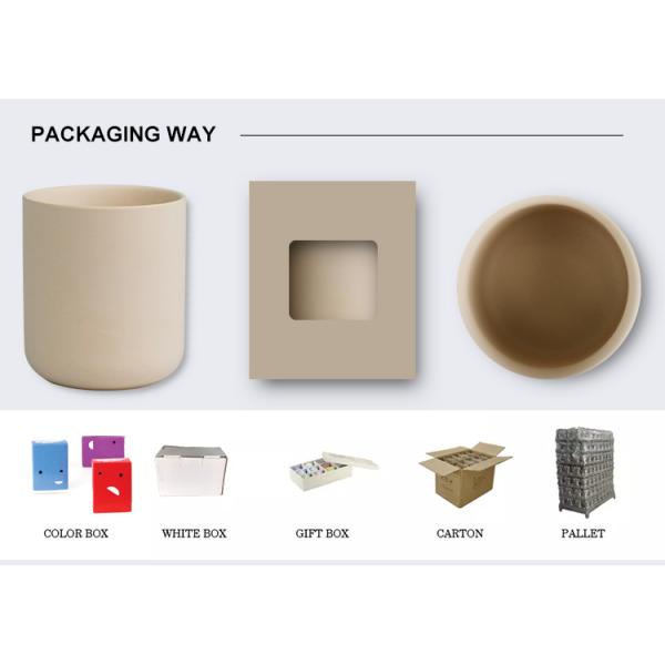 Matte Multi-colored Wedding Home Decor Candle Cup Container Ceramic Empty Candle Jars Without Lid