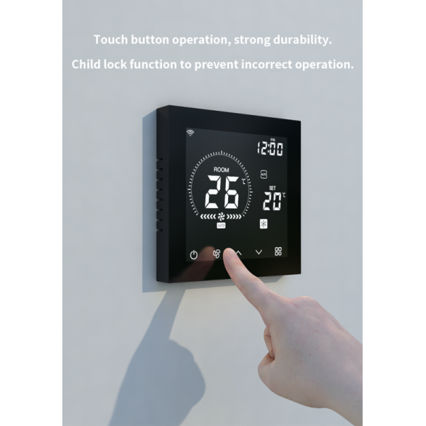 2 Pipe 4 Pipe Fan Coil Thermostat With LCD Display Temperature FCU Controller