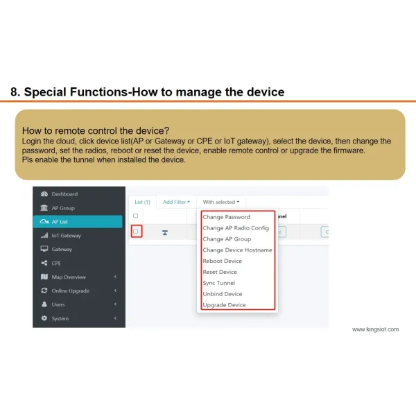 Remote Cloud Management for Wireless Ap and Routers