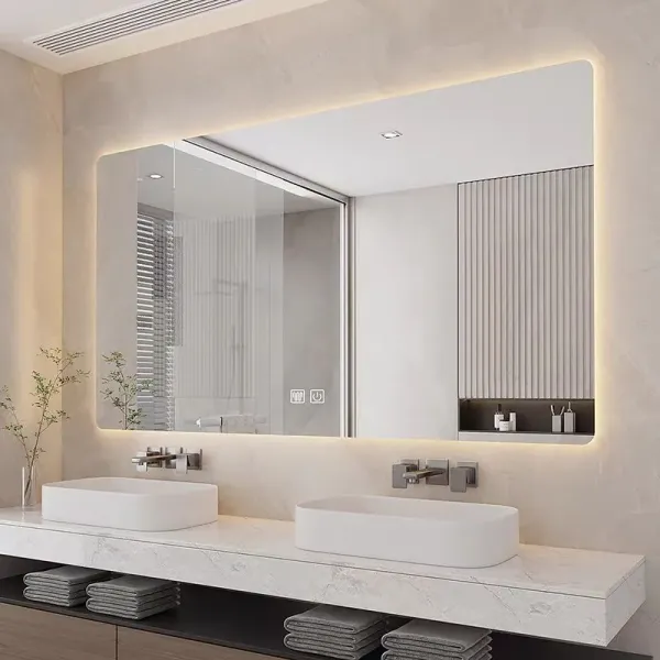Premium Silver Decorative Full Floor Mirror Modern Home Design