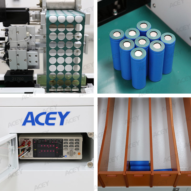 Automatic 2 In 1 Battery Insulation Paper Pasting Voltage IR Sorting Machine