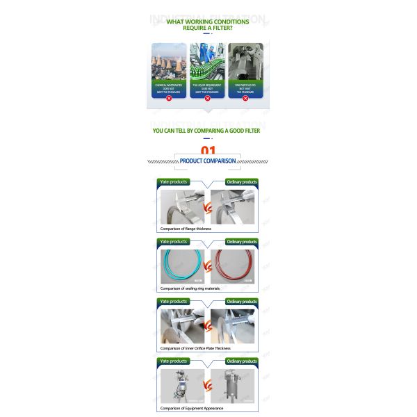 Oil Water Separator Machine Industrial Solid Impurity Stainless Steel Automatic External Self Cleaning Scraper Filter Housing