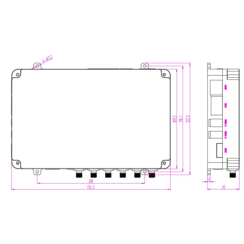 70-6000MHz High Precision Drone Detection Module: Integrated Computing Unit For Identifying DJI And Autel Electronic Fingerprints for Anti-Drone