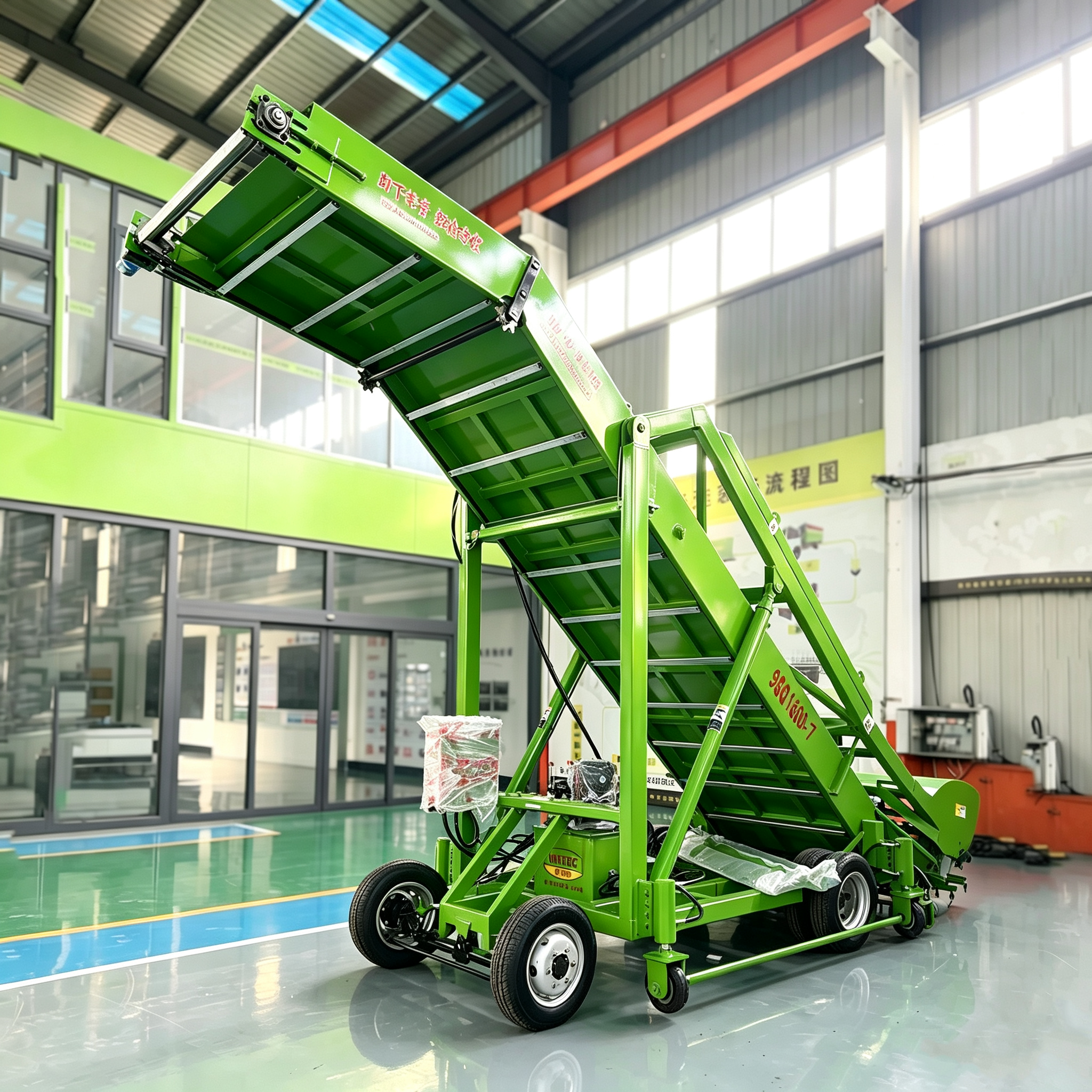 Self Propelled Silage Loader Digger Cattle Sheep Feeding Equipment Adjustable