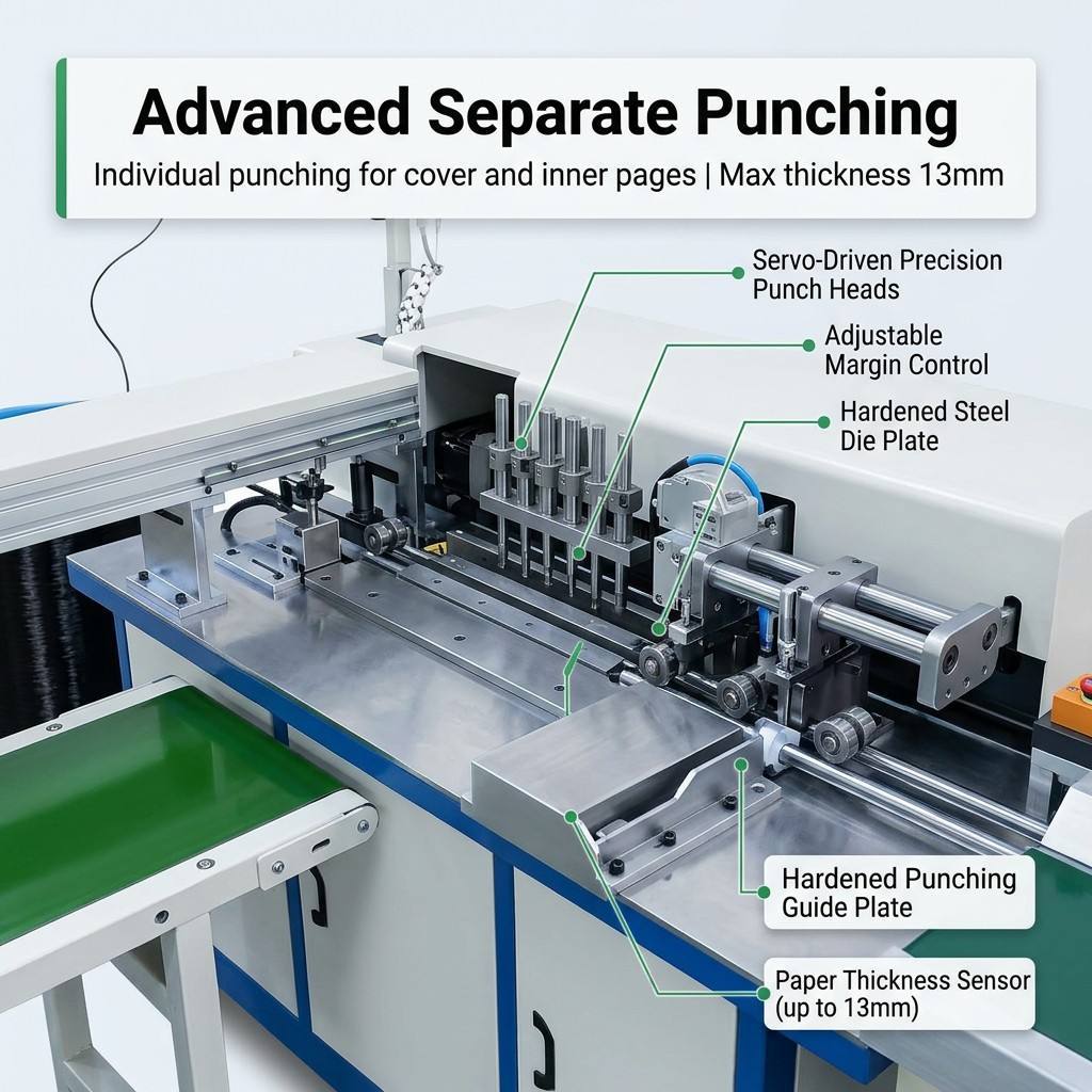 Spiral Wire Forming Inserting Binding Machine for Exercise Book Notebook Production