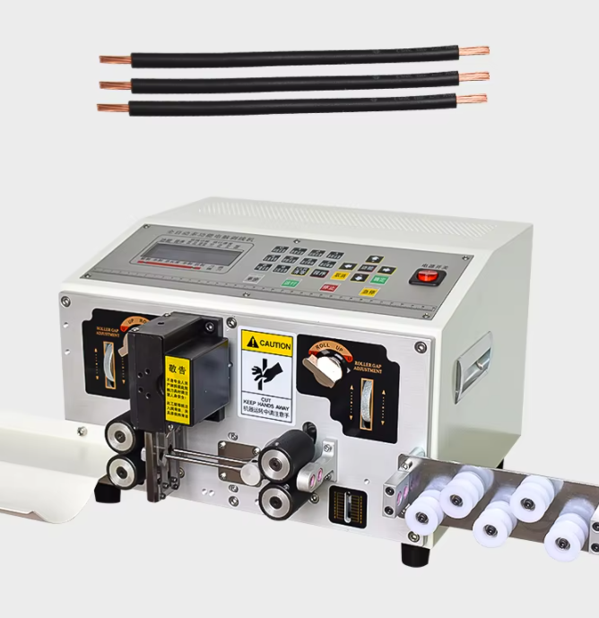 Automatic Double Wire Harness Cutting and Stripping Cable Manufacturing Equipment Wire Cable Cutter Stripper Copper Wire Tool