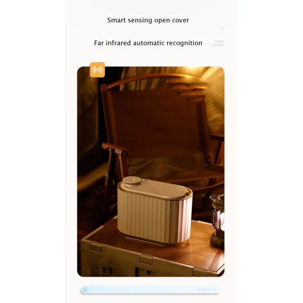 Household Smart Sensor Trash Can With Aromatherapy For Living Room Bedroom