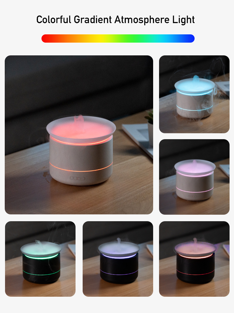 Atmosphere Decoration Delicate Mist Automatic Shutdown Colorful Bedroom Home Aromatherapy Essential Oil Diffuser of Best Gift