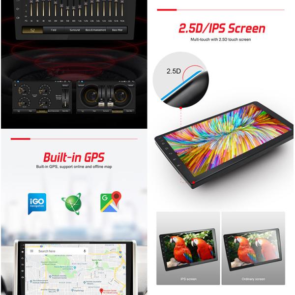 1280*720 Qled Universal Car Stereo With Usb Port